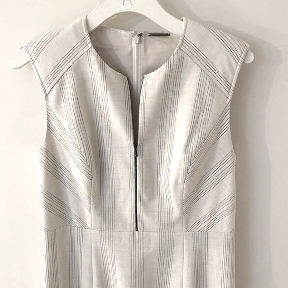 Elie Tahari Galiena size 10 Striped Zip-Front Dress - Picture 7 of 16